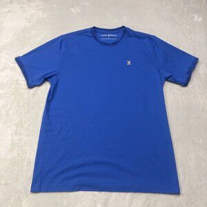 Psycho Bunny Classic Crew Neck Tee Men's Size 8 / XXL Blue Skull‎ Embroidered